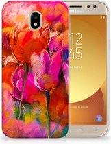 Geschikt voor Samsung Galaxy J5 2017 TPU Hoesje Design Tulpen