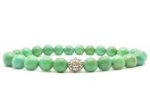 Beaddhism - Armband - Green Turquoise - Gosha - 8 mm - 17 cm