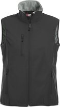 Clique Basic Softshell Vest Ladies 020916 - Vrouwen - Zwart - XXL