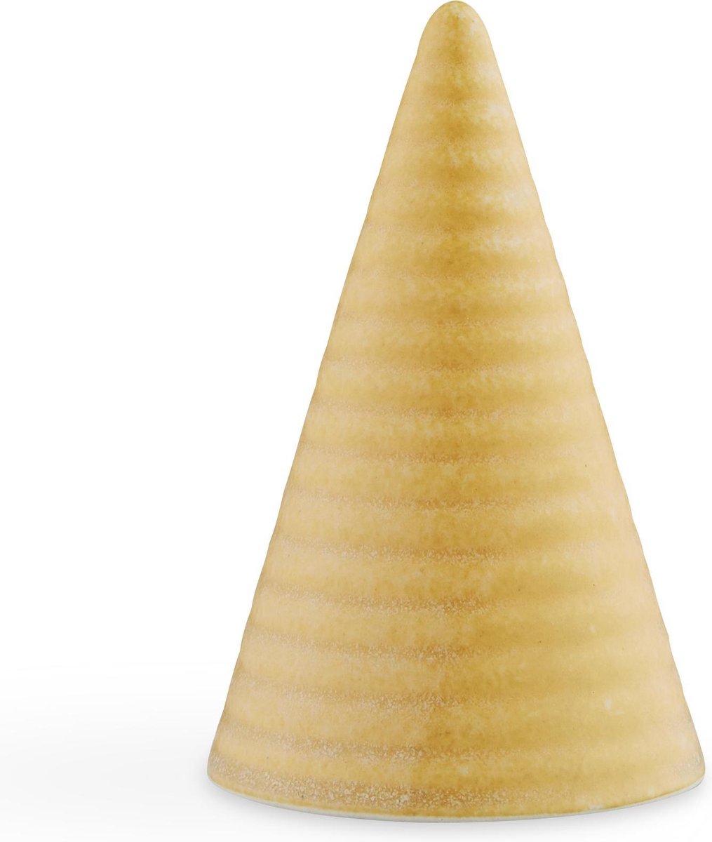 Kähler Design Glazed Cone - 11 cm - Donker Geel