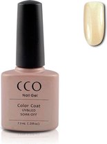 Cco Shellac-Iced Coral-Glanzend Champagne Met Een Coraalroze Ondertoon- Gel Nagellak