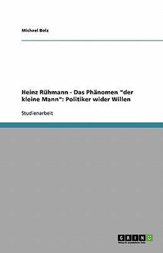 Heinz Ruhmann - Das Phanomen der kleine Mann