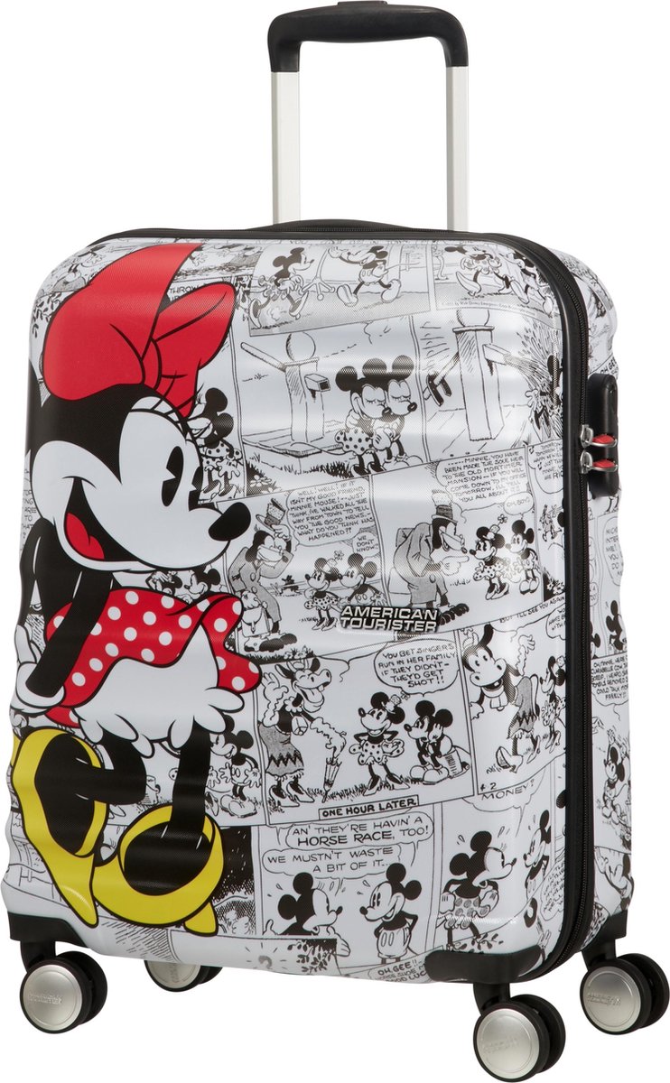 American Tourister Reiskoffer - Wavebreaker Disney Spinner 55/20 Disney (Handbagage) Minnie Comics White