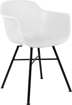 Kick Outdoor Chair Indy White - Structure noire