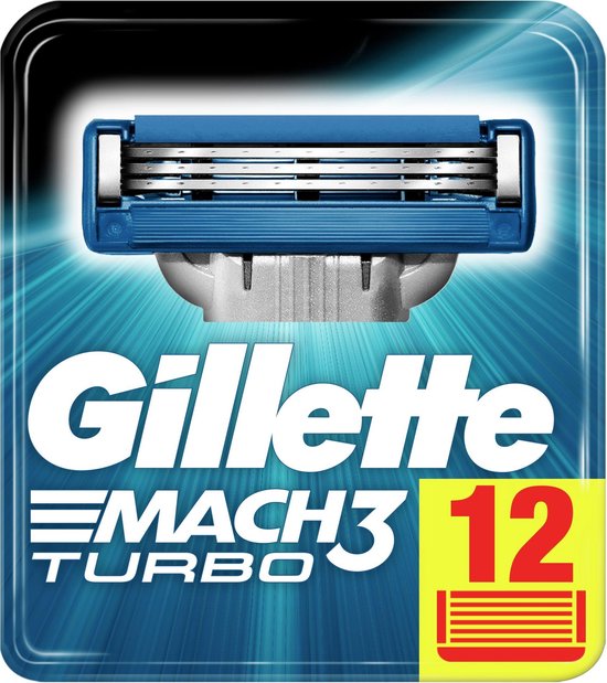 schotel jeans Omleiding Gillette Mach3 Turbo - 12 Stuks - Scheermesjes | bol.com