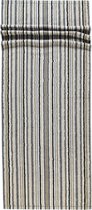 Cawö Lifestyle Streifen Saunadoek kiezel 70x180
