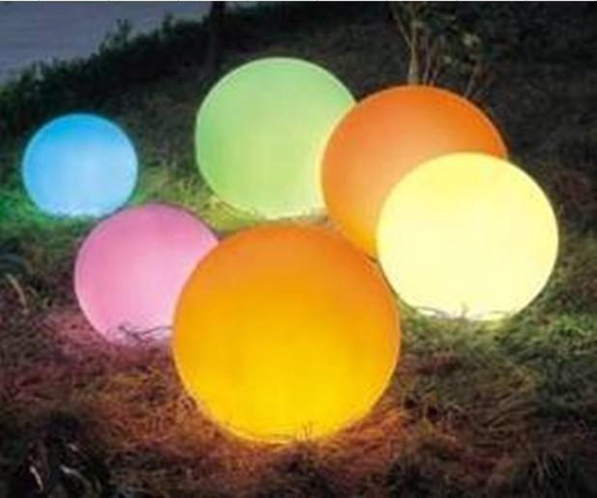 LED Bol 50CM - Lamp met Afstandsbediening - Oplaadbaar Waterdicht - LED -... | bol.com