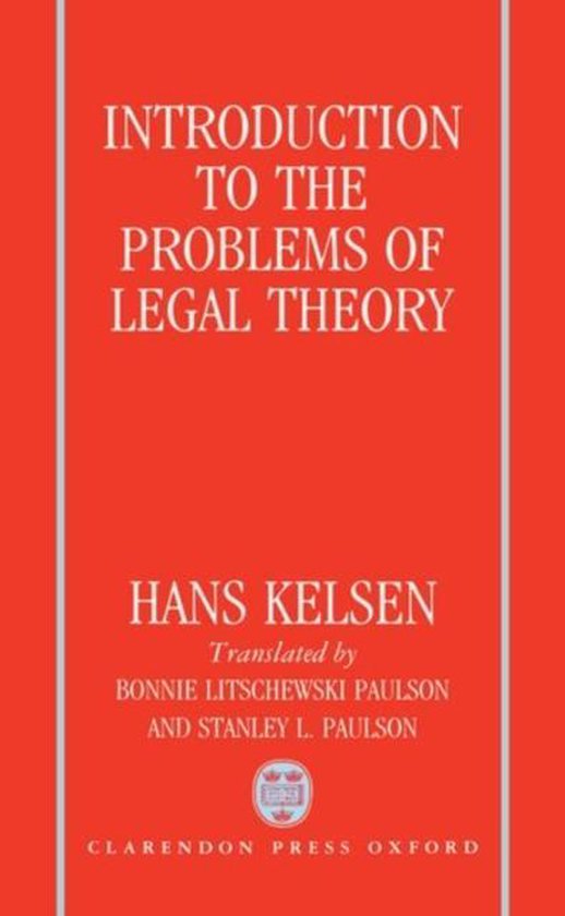 Introduction to the Problems of Legal Theory 9780198255680 Hans