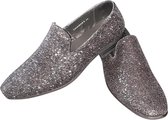 Heren - Glitter schoen - Zwart - Maat 45 - Disco