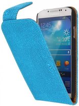 Devil Classic Flipcase Hoesjes voor Galaxy S4 i9500 Turquoise