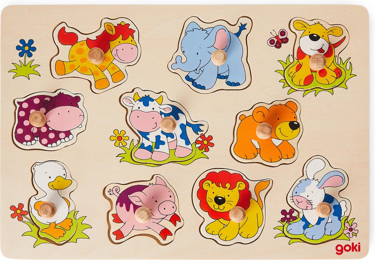 Goki Dierenbaby's puzzel - 10 stukjes