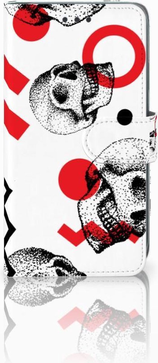Telefoonhoesje met Naam Apple iPhone Xr Skull Red