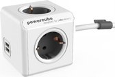 PowerCube Extended Duo USB - 1.5 meter kabel - Wit