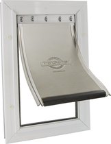 Staywell 640 Hondenluik - Tot 45 Kg - Aluminium - Wit