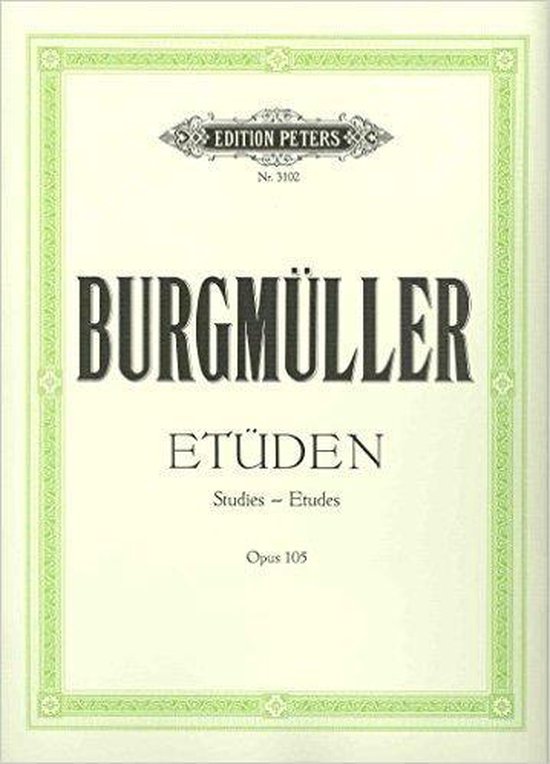 Friedrich Burgmüller - 12 Études Brilliant and Melodious Studies Op. 105 for Piano
