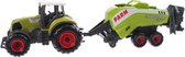 Johntoy Tractor Met Hakselaar Groen 22 Cm