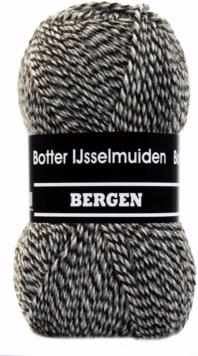 Bergen bruin grijs gemeleerd 104 - Botter IJsselmuiden PAK MET 8 BOLLEN a 100 GRAM. PARTIJ 44636.
