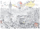 Legpuzzel Londen getekend door Fabio Vettori 1080 stukjes
