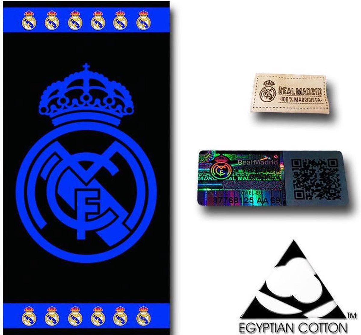 Real Madrid Grote Badlaken 86x160cm Katoen