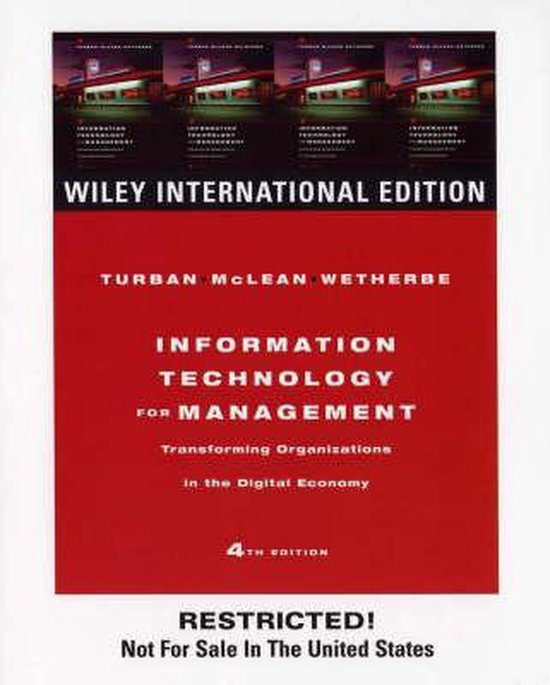 Information Technology for Management - cover