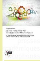 Le R le Renouvel Des Institutions de Microfinance