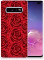 Geschikt voor Samsung Galaxy S10 Plus Uniek TPU Hoesje Red Roses