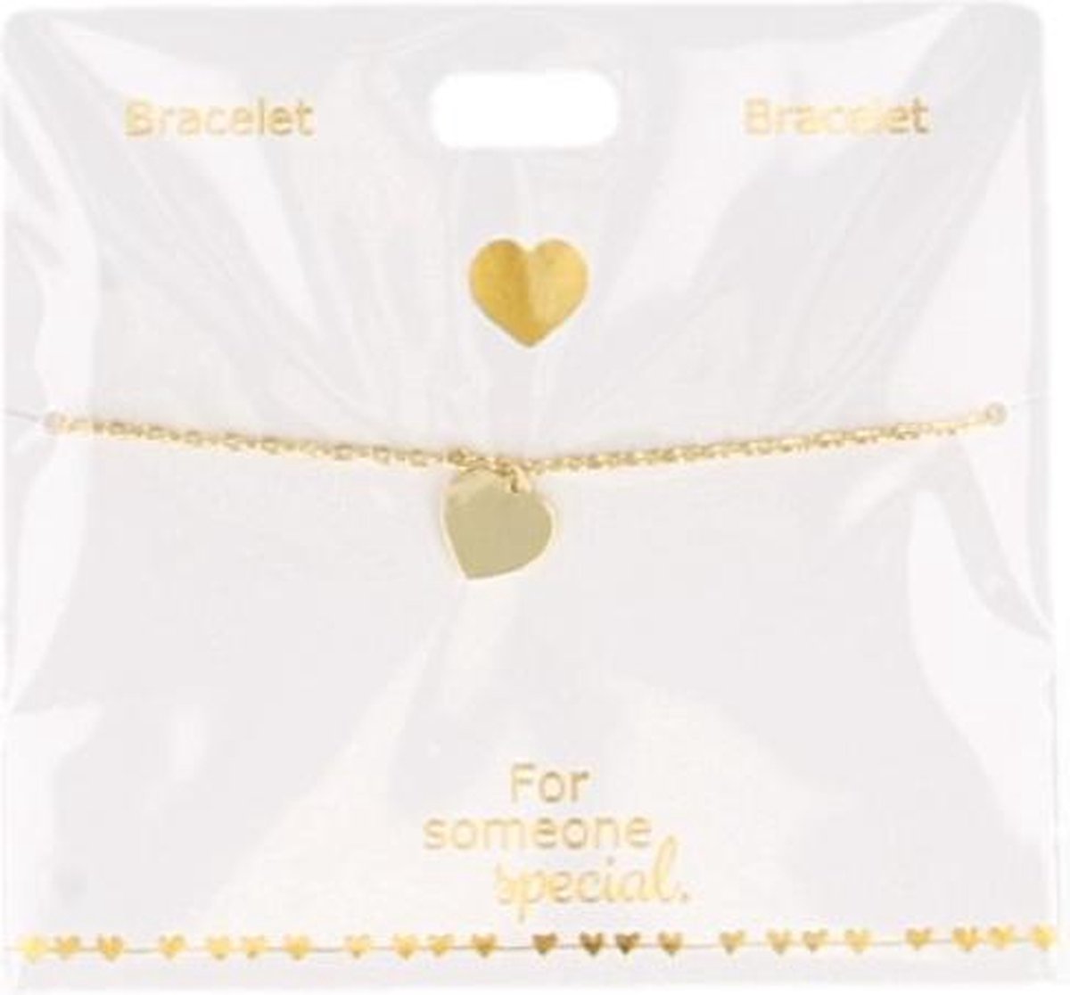 Armband Hartje, gold plated