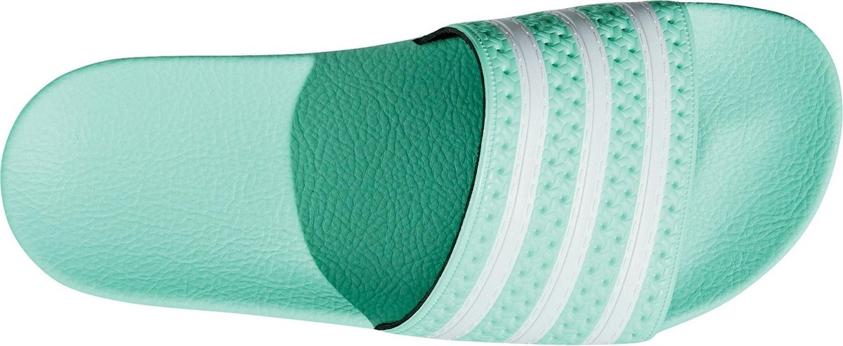 adidas Adilette slipper Slippers - Maat 40.5 - Vrouwen - groen/wit | bol.com