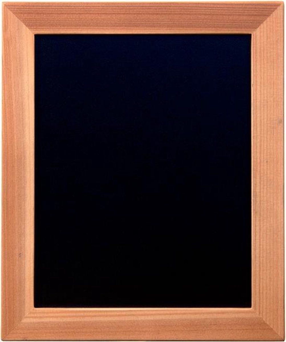 Securit® Extra klein houten wandkrijtbord van teakhout