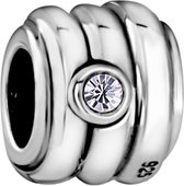 Quiges - 925 - Zilveren - Bedels -Sterling zilver - Beads - Ornament Kraal Charm - Geschikt – voor - alle bekende merken - Armband Z032