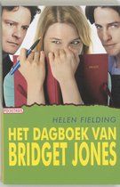 Boek "Het dagboek van Bridget Jones" met Colin Firth, Renée Zellweger en Patrick Dempsey. Zellweger verbergt zich achter een rode agenda.