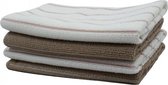 Lifetime Clean Microvezeldoek 40 X 35 Cm Blauw/wit 4 Stuks