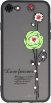 Groen Love Forever back case Hoesje voor Apple iPhone 7 / 8