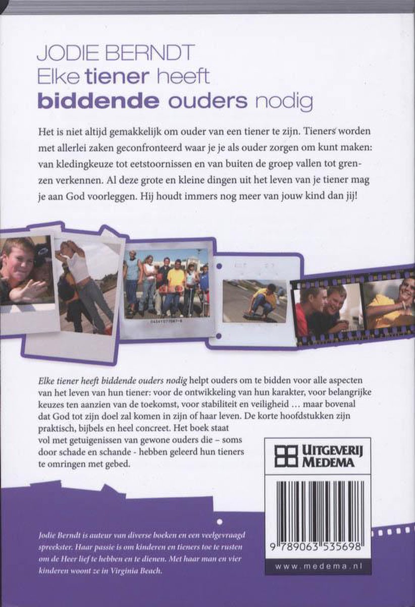 Elke Tiener Heeft Biddende Ouders Nodig - back cover