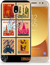 Geschikt voor Samsung Galaxy J5 2017 Uniek TPU Hoesje Postzegels
