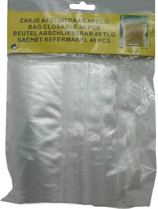 Bellson Bag Lockable 12 x 15cm (40 pièces)