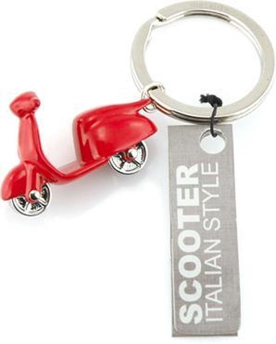 afbetalen privaat beetje Metalmorphose Scooter Sleutelhanger Design Cadeau Accessoire- Rood | bol.com