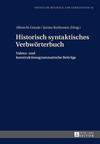 Finnische Beitraege zur Germanistik 34 - Historisch syntaktisches Verbwoerterbuch