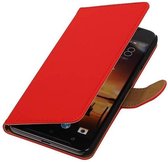 Bookstyle Wallet Case Hoesjes Geschikt voor HTC One X9 Rood