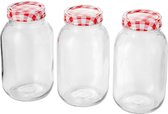 Horwood Judge Weckpot - 500 ml - Set van 3 Stuks - Transparant