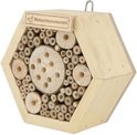 Natuurmonumenten Insectenhuis Zeshoek - Nestkast - Small - Stevig hout - Natuurlijk - Bijen