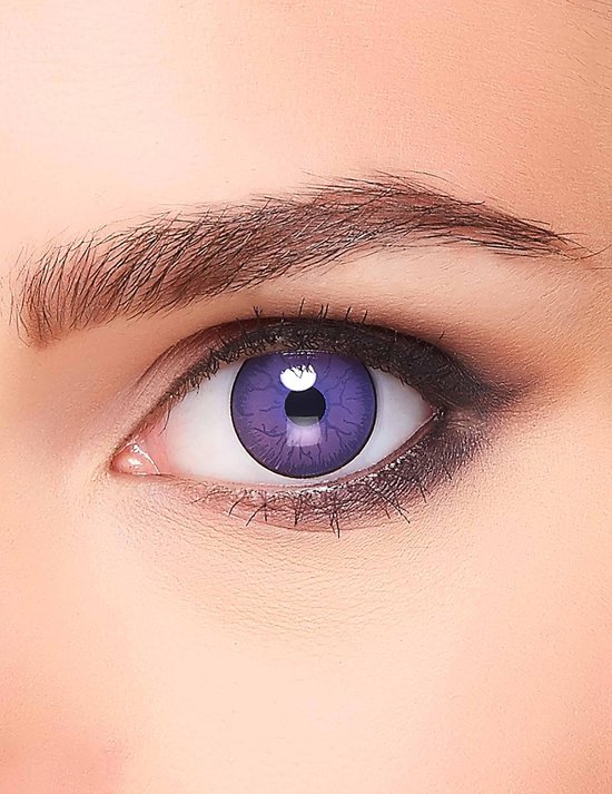 Foto: Zoelibat paars monster contactlenzen voor volwassenen