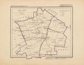 Historische kaart, plattegrond van gemeente Elst ( Elst, 1) in Gelderland uit 1867 door Kuyper van Kaartcadeau.com