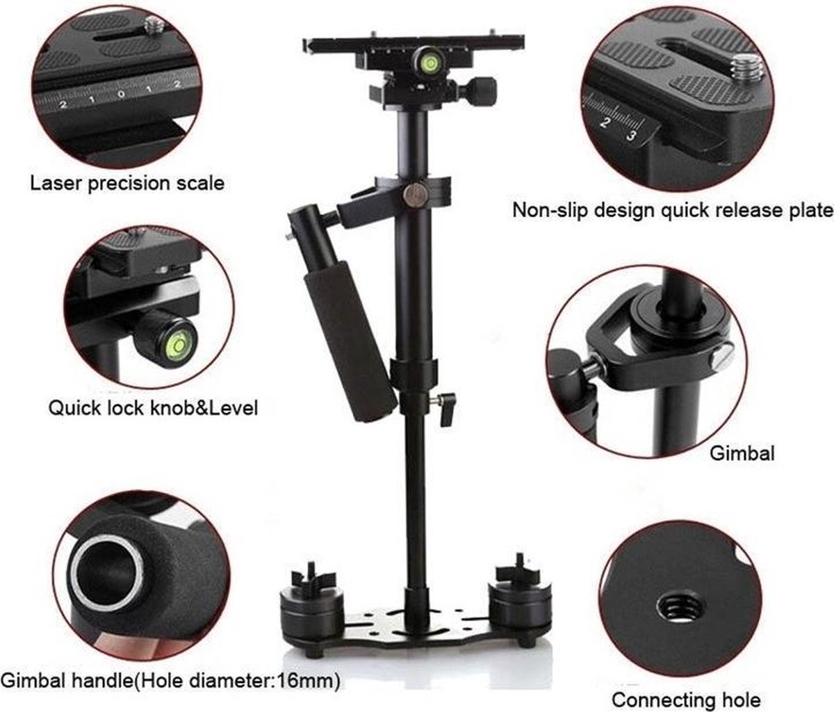 Aluminium Handheld Camera Stabilizer S60 (Steadicam Stabilizer / Flycam) |  bol.com