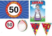 50 jaar versiering feestpakket Sarah