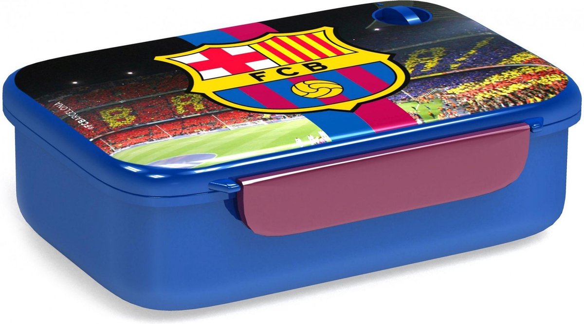 Fc Barcelona Lunchbox Logo - Camp Nou 18 X 12 X 5 Cm Blauw | bol.com