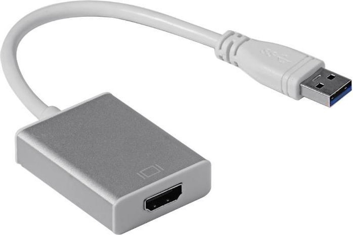 Ben depressief Het kantoor zeevruchten USB 3.0 naar HDMI adapter - Audio/video converter - HD tv kabel - DisQounts  | bol.com
