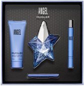 Thierry Mugler Angel Giftset - 25 ml eau de parfum spray + 7 ml eau de parfum tasspray + 50 ml bodylotion - damesparfum