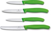 Victorinox Swiss Classic, Set de couteaux à éplucher, 4 pièces, Vert