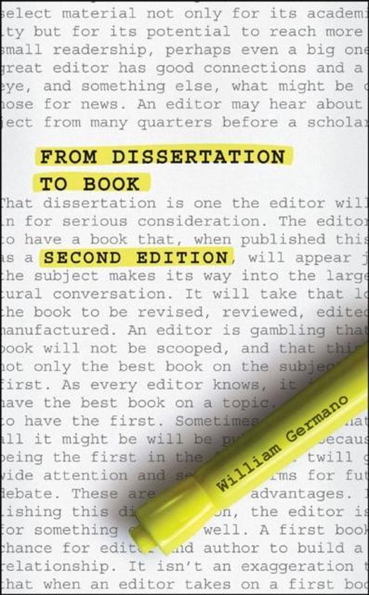 william germano from dissertation to book